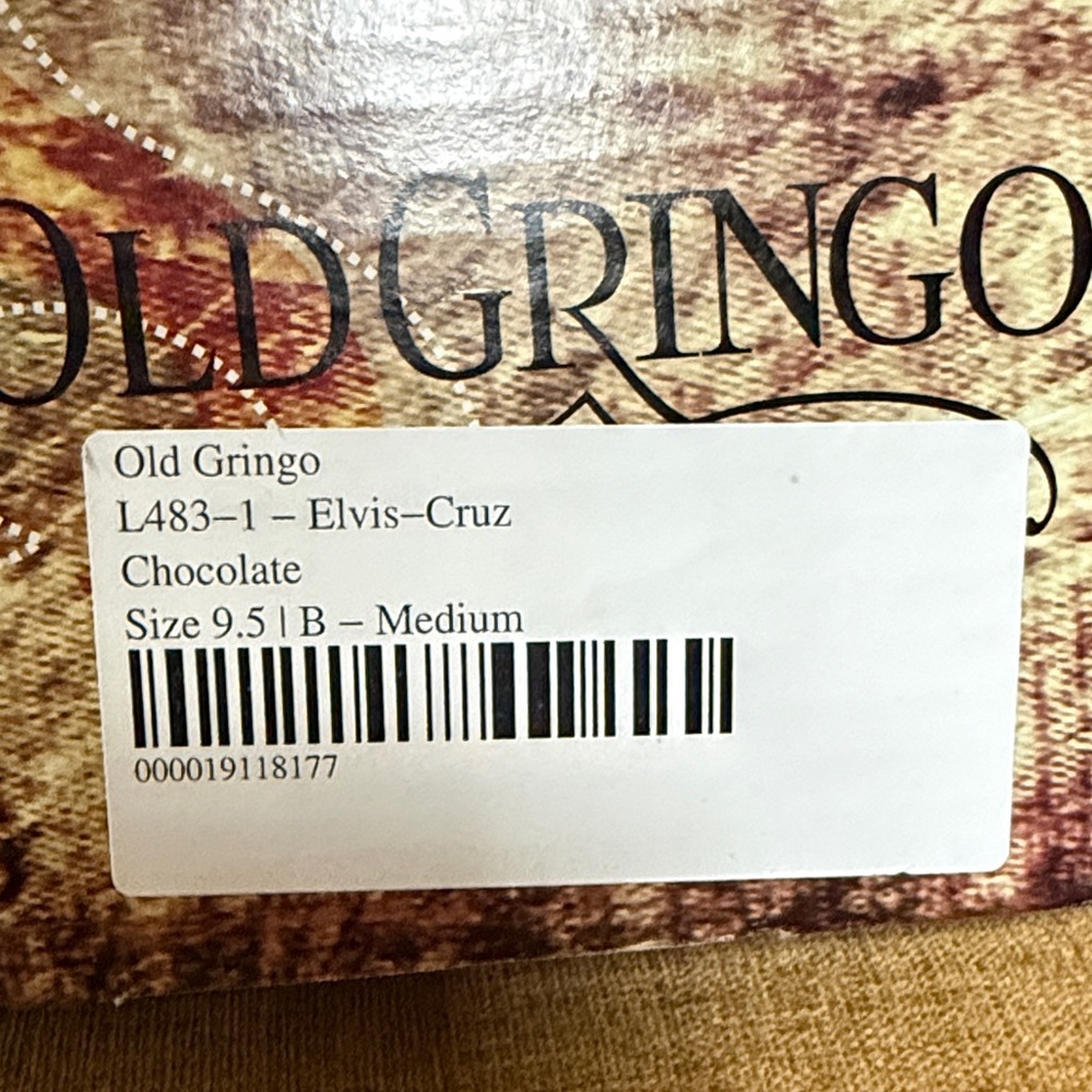 Old Gringo Elvis Cruz Brown Heeled Boots 9.5 - Picture 6 of 8